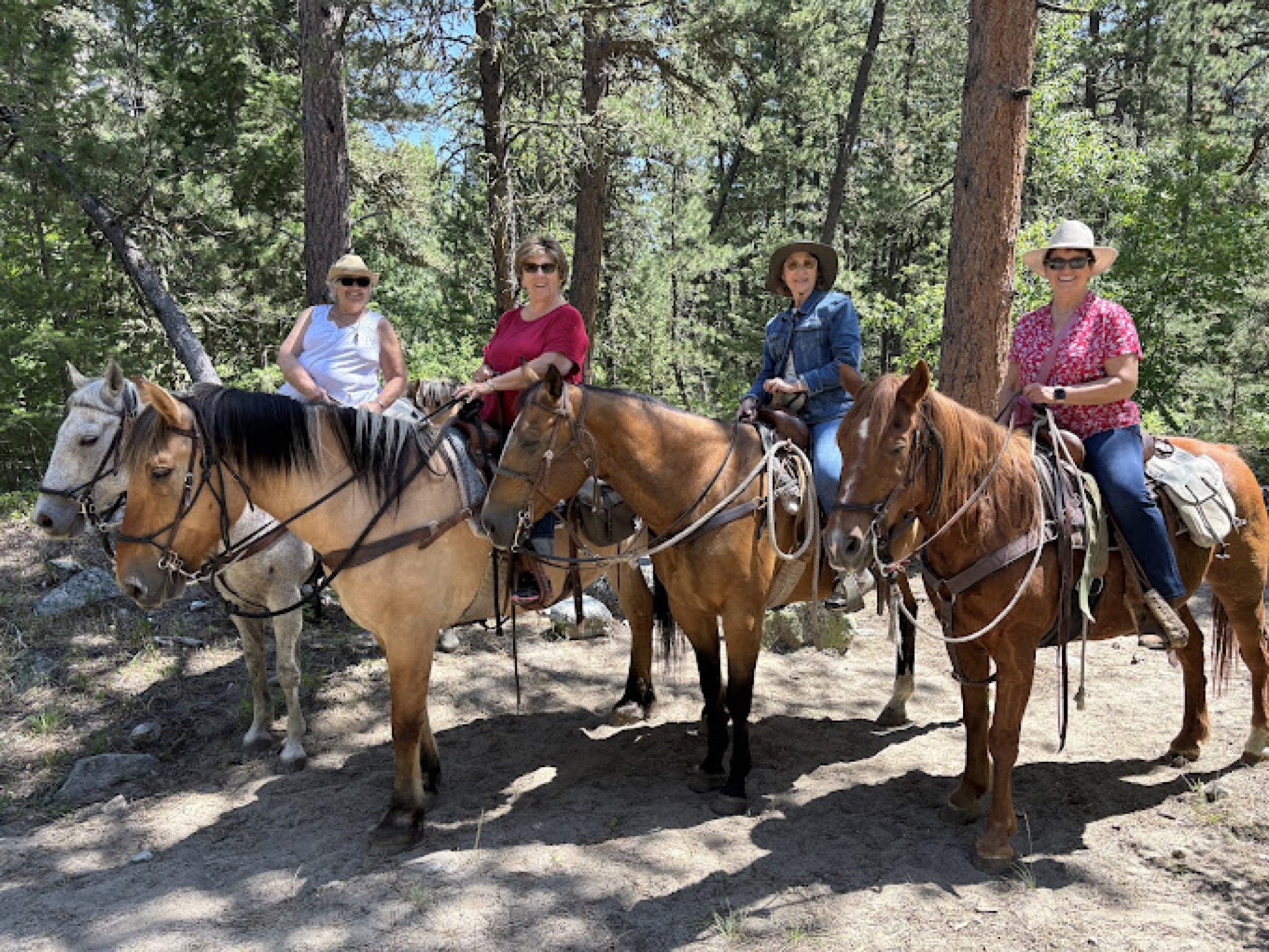 Riders on a Bighorn trail